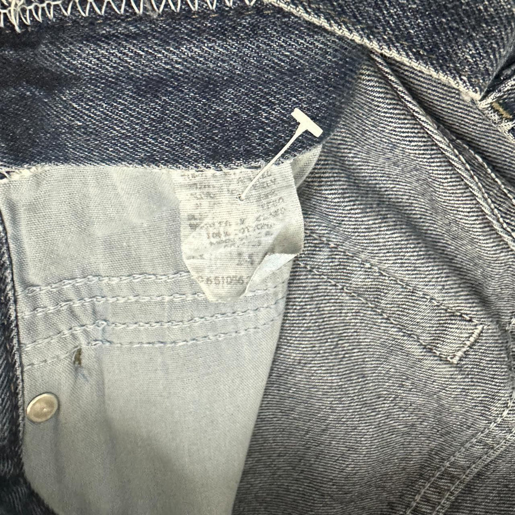 Vintage Lee Relaxed Fit Raw Hem Jeans Dark Blue W32 L24