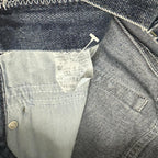 Vintage Lee Relaxed Fit Raw Hem Jeans Dark Blue W32 L24