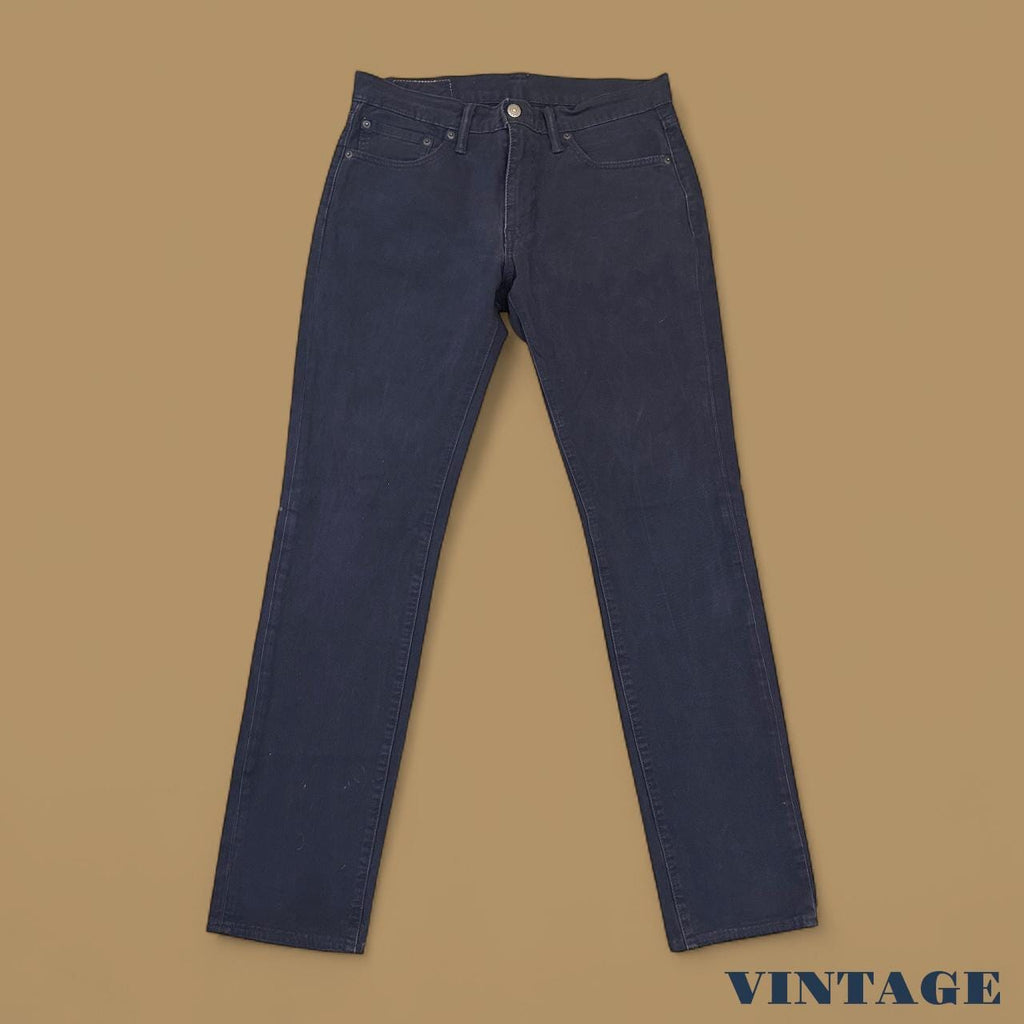 Vintage Levi's 511 Slim Straight Jeans Soft Denim Navy W31 L34