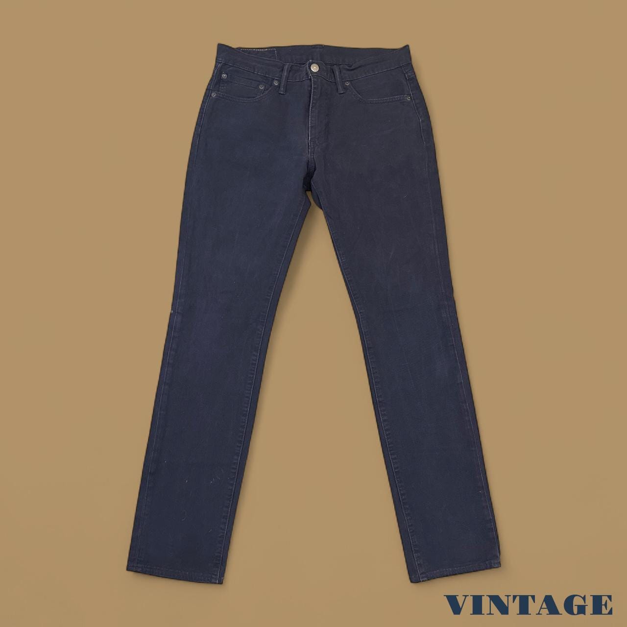 Vintage Levi's 511 Slim Straight Jeans Soft Denim Navy W31 L34