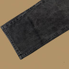Vintage Lee Loose Straight Leg Custom Again Again Jeans Charcoal Black W34 L26