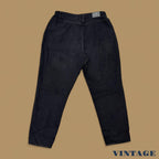 Vintage 90s Lee Elastic Waist Tapered Leg Mom Jeans Black W36 L30