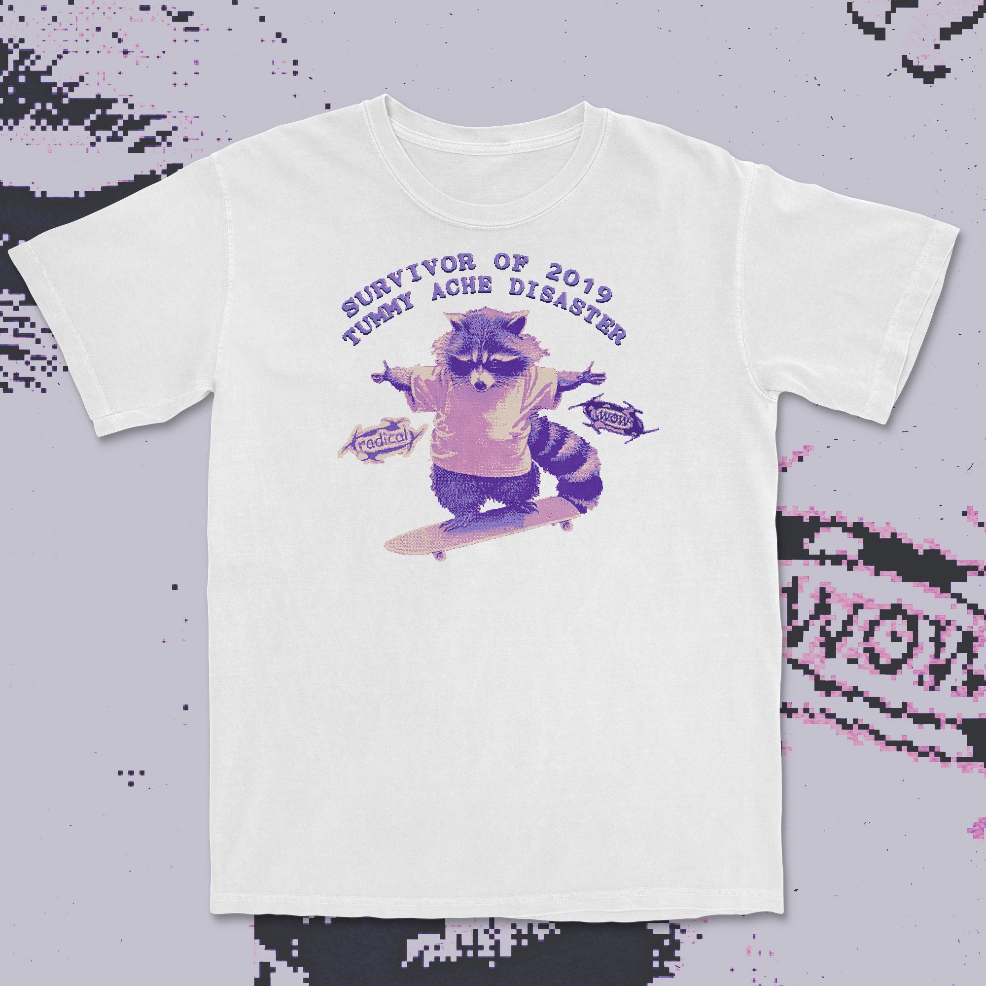 2019 tummy ache disaster - t-shirt White