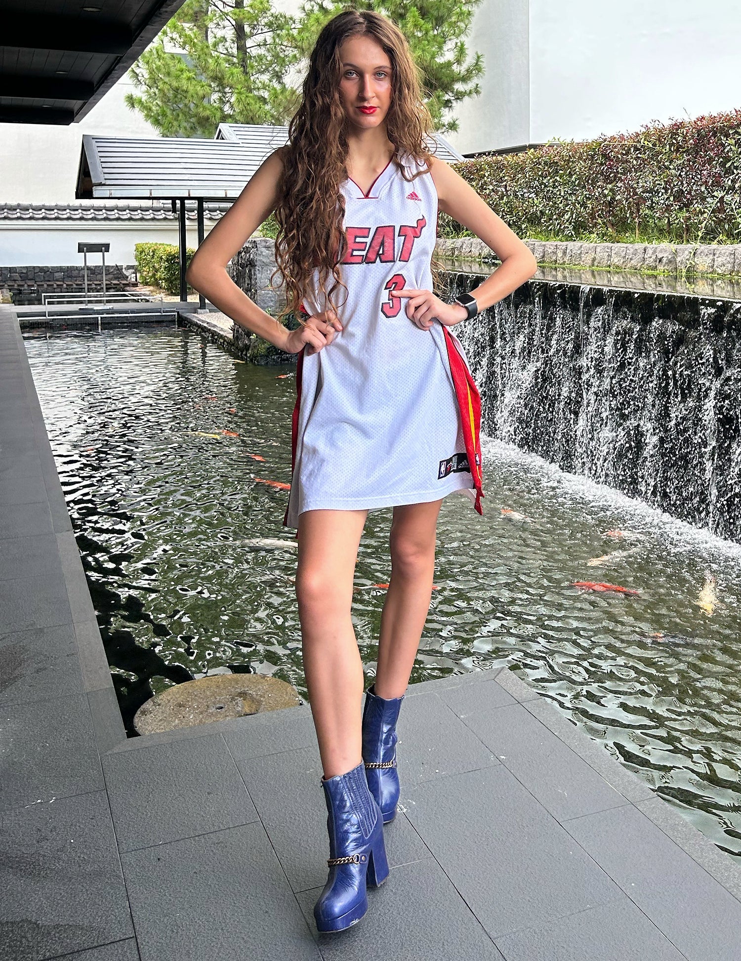 Vintage Adidas NBA Miami Heat Dwyane Wade Jersey White Large