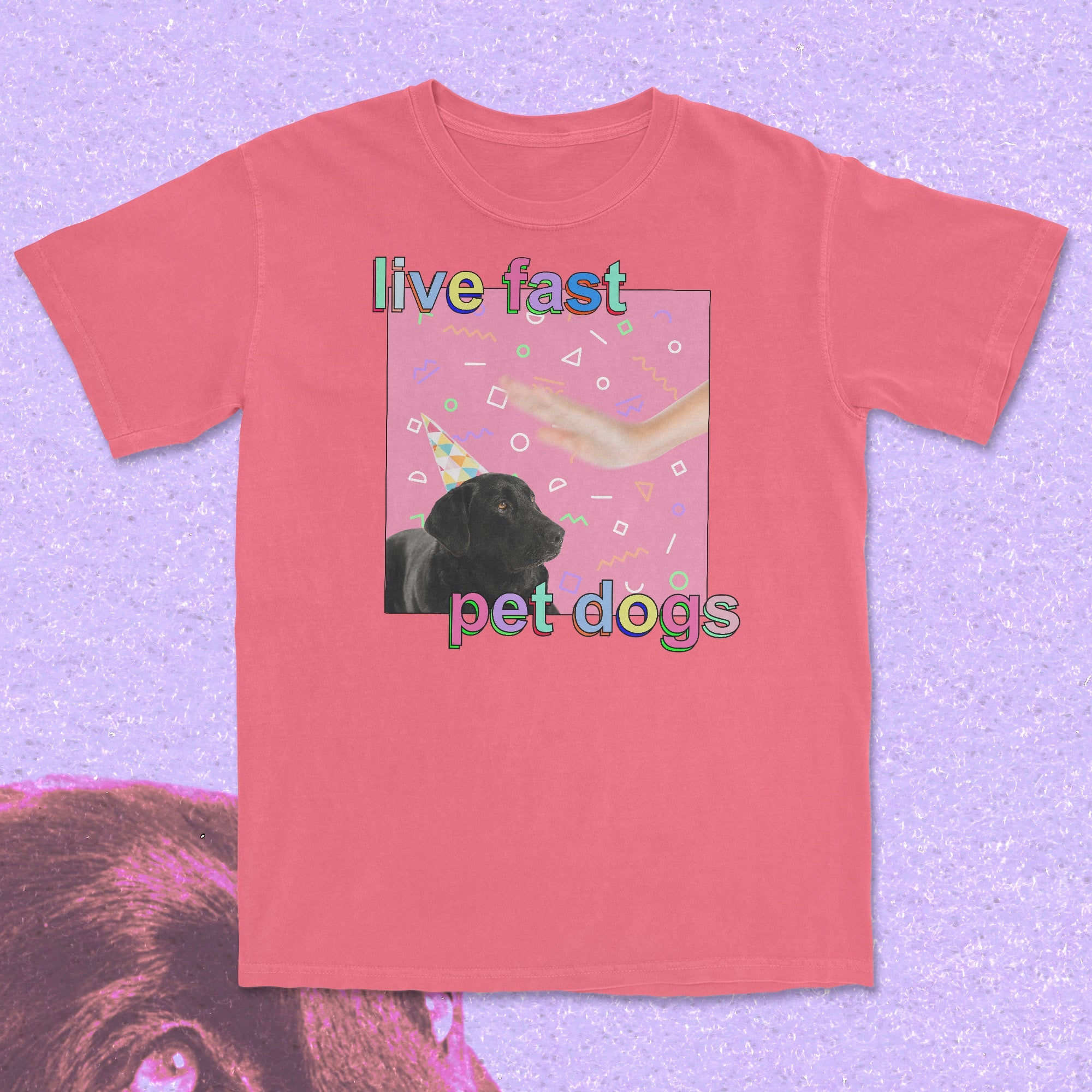 live fast pet dogs - t-shirt Watermelon