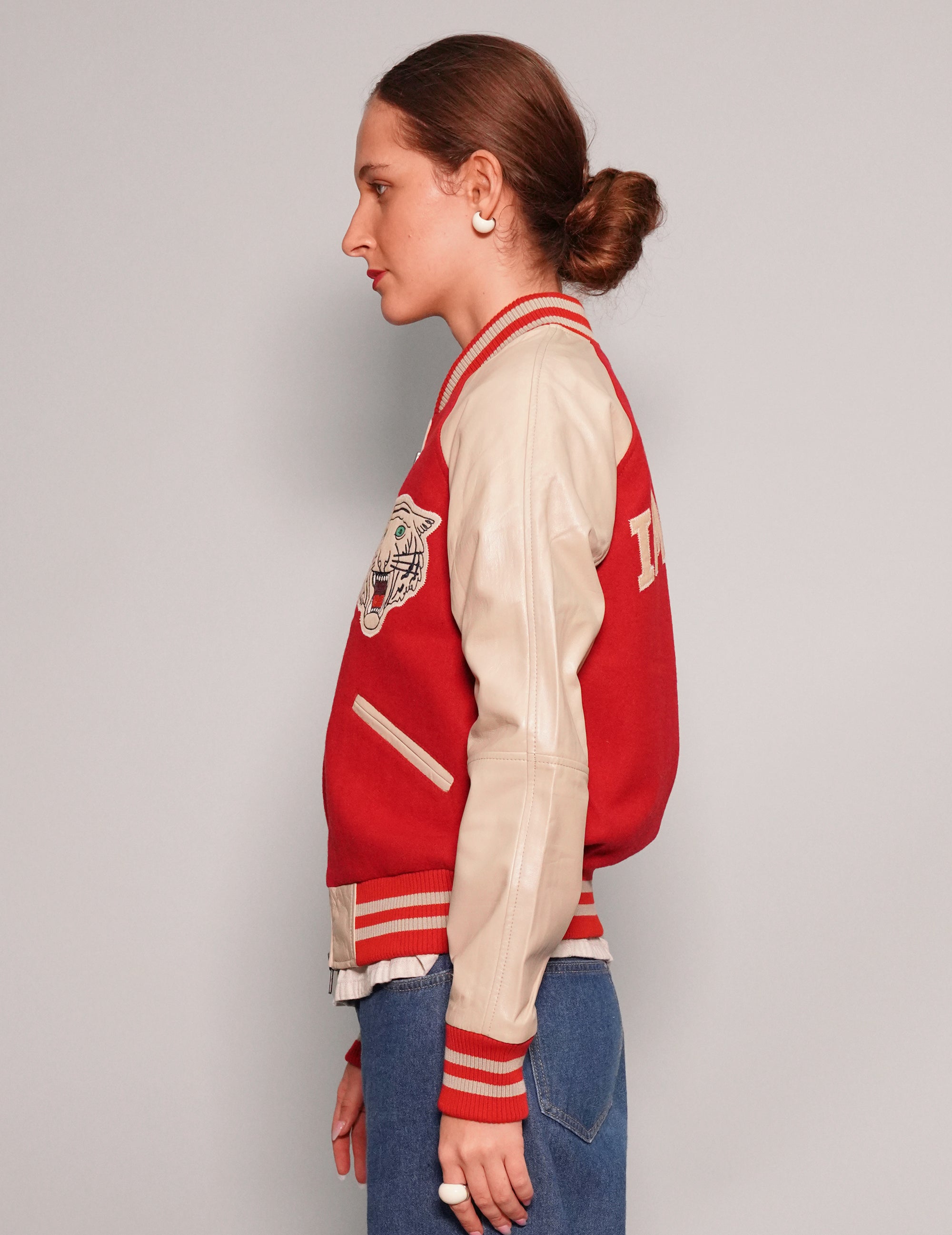 IMMORTAL Varsity Bomber Jacket Red