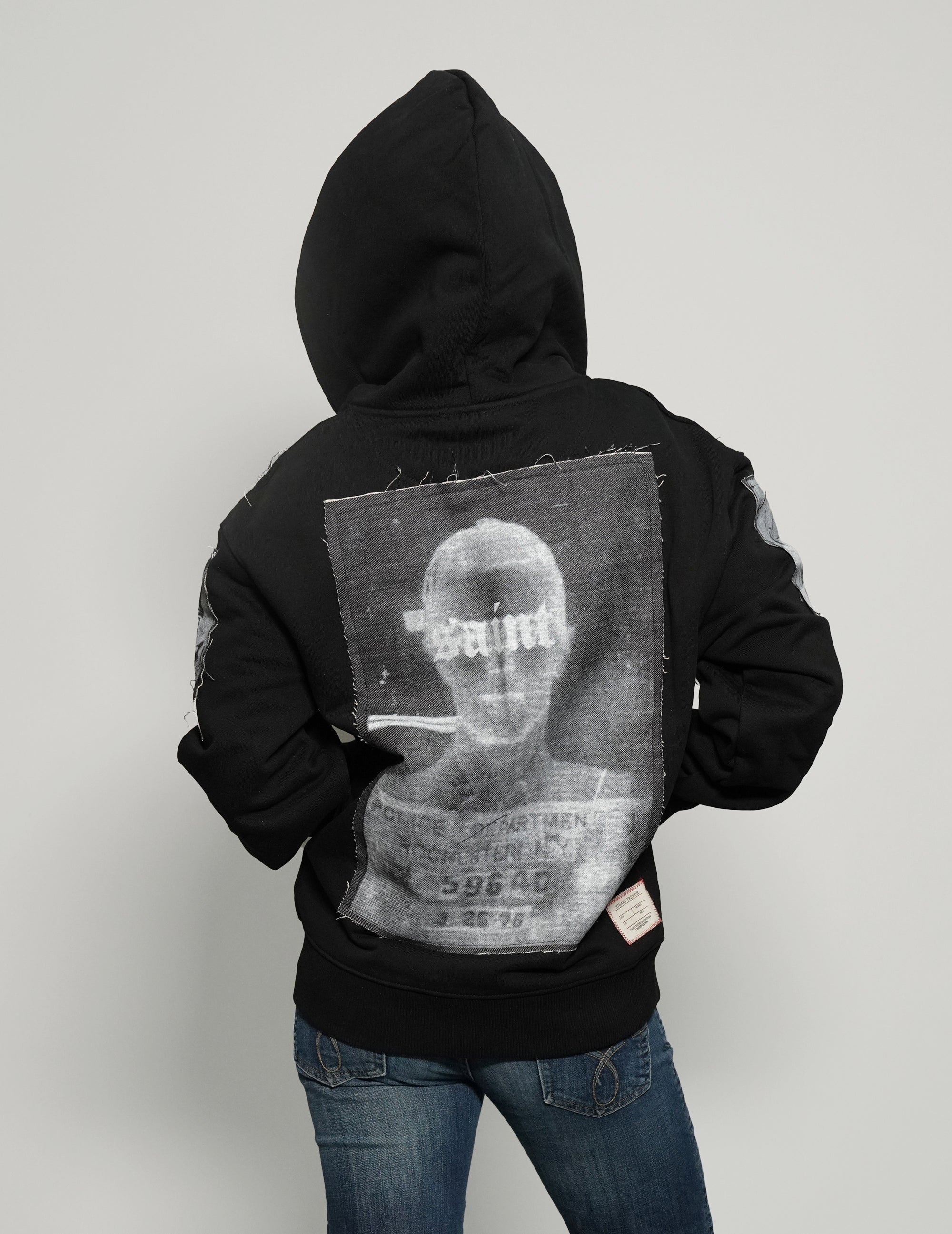 ST Multipatch Zip Hoodie in Black