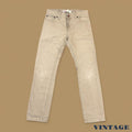 Vintage Levi's 511 Slim Straight Leg Boyfriend Jeans Beige W27 L27