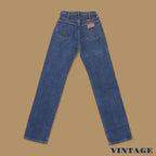 Vintage Wrangler USA Made Straight Leg Boyfriend/Mom Jeans Dark Blue W26 L34
