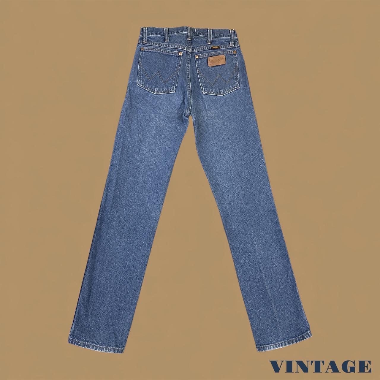 Vintage Wrangler USA Straight Leg Boyfriend Jeans Mid Blue W28 L34