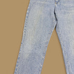 Vintage 80s Lee Tapered Leg Mom Jeans Light Blue W26 L29