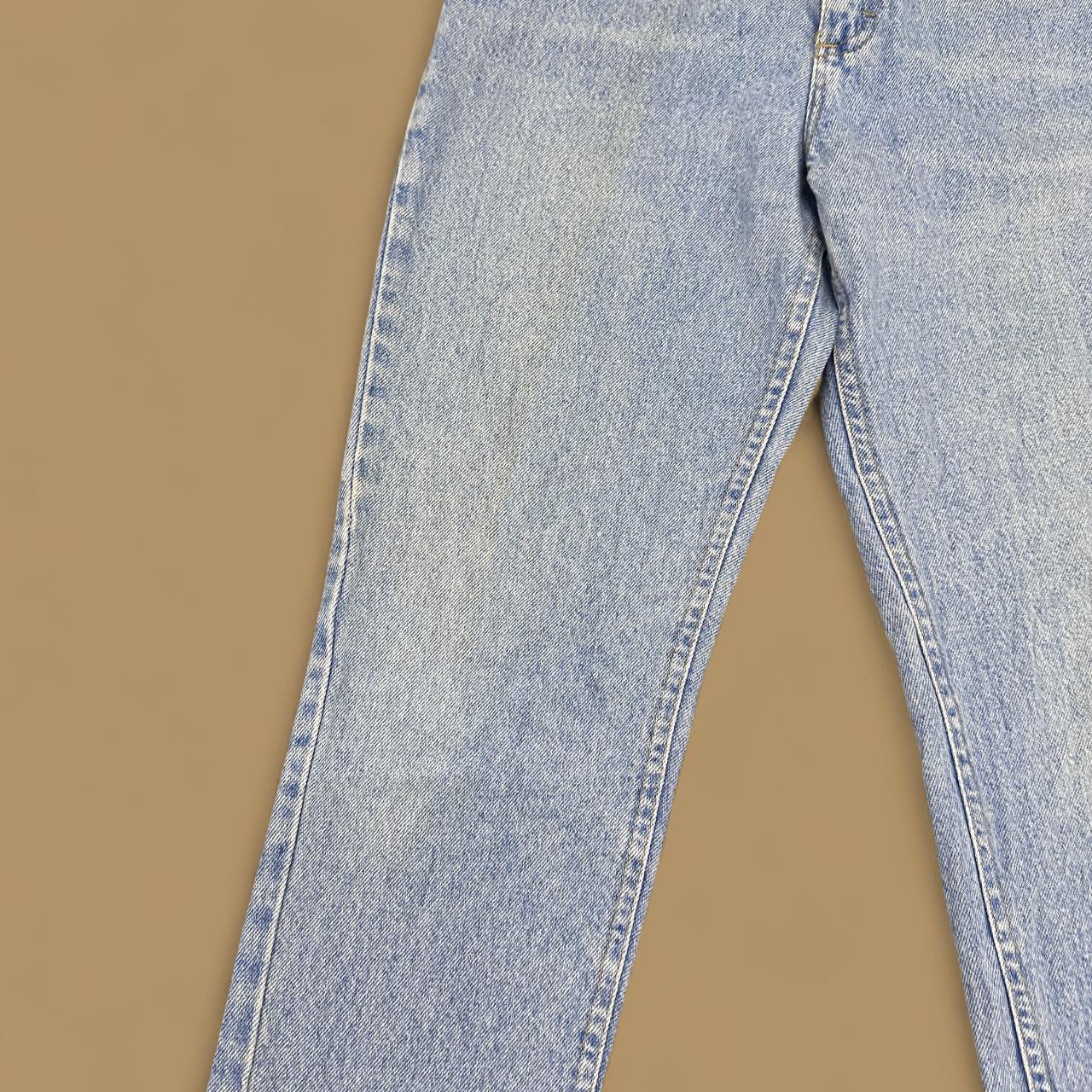 Vintage 80s Lee Tapered Leg Mom Jeans Light Blue W26 L29
