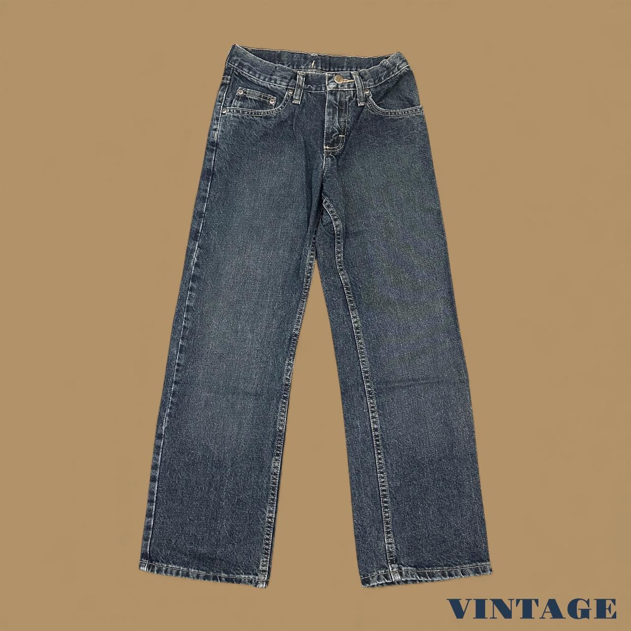 Vintage Lee Straight Leg Boyfriend Jeans Dark Blue W26 L27