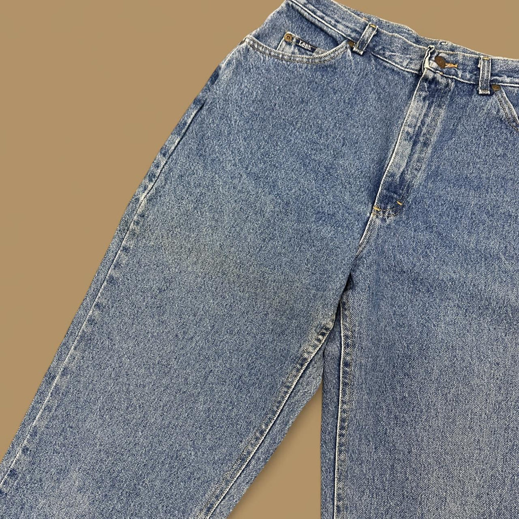 Vintage 90&#39;s Lee Tapered Leg Mom Jeans Mid Blue W29 L34