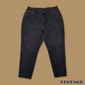 Vintage 90s Lee Tapered Leg Mom Jeans Charcoal Black W38 L30