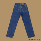 Vintage Lee Straight Leg Boyfriend Jeans Dark Blue W27 L30