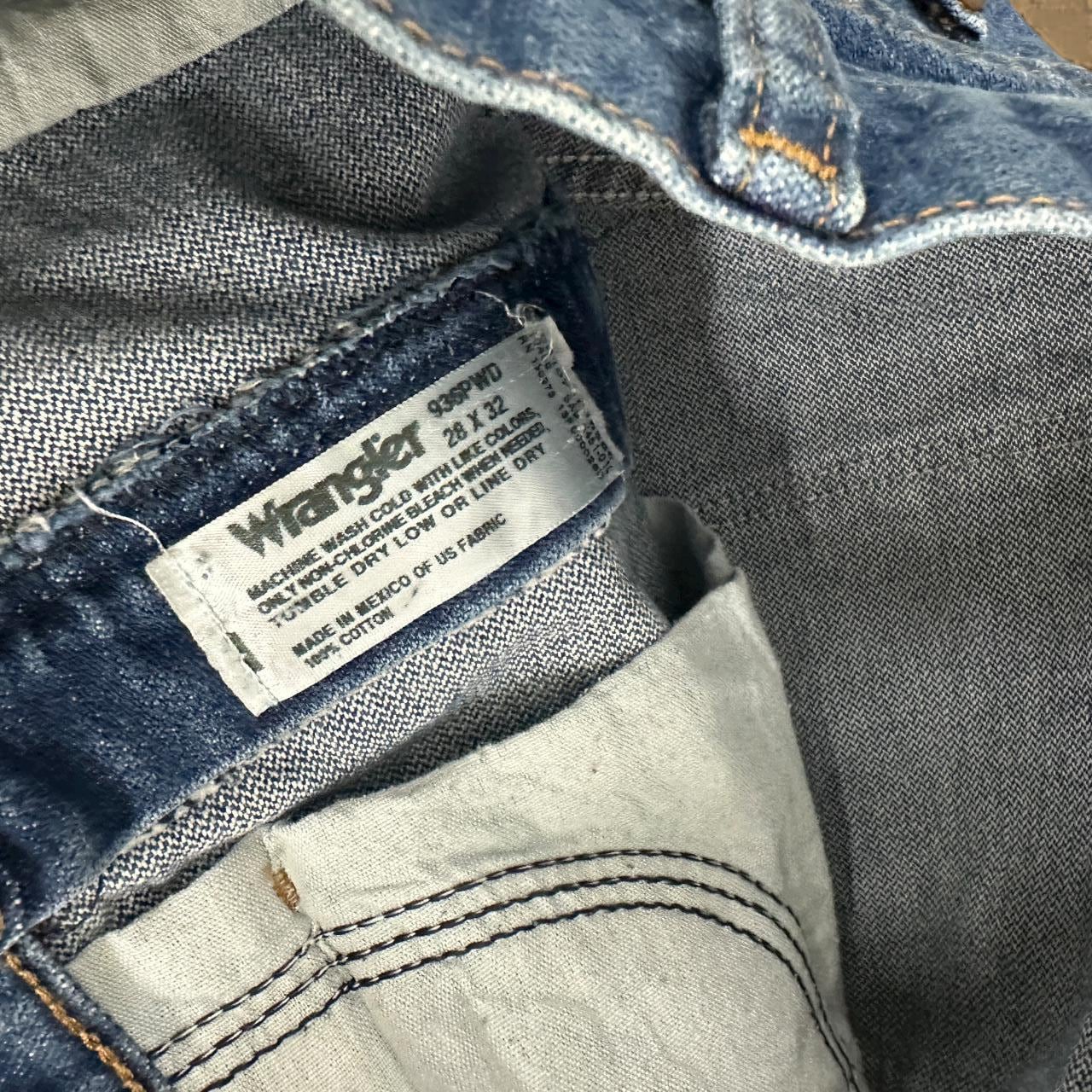 Vintage Wrangler USA Straight Leg Boyfriend Jeans Dark Blue W28 L32