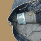 Vintage Wrangler Wide Leg Crop Cargo Baggy Jeans Dark Blue W27 L27