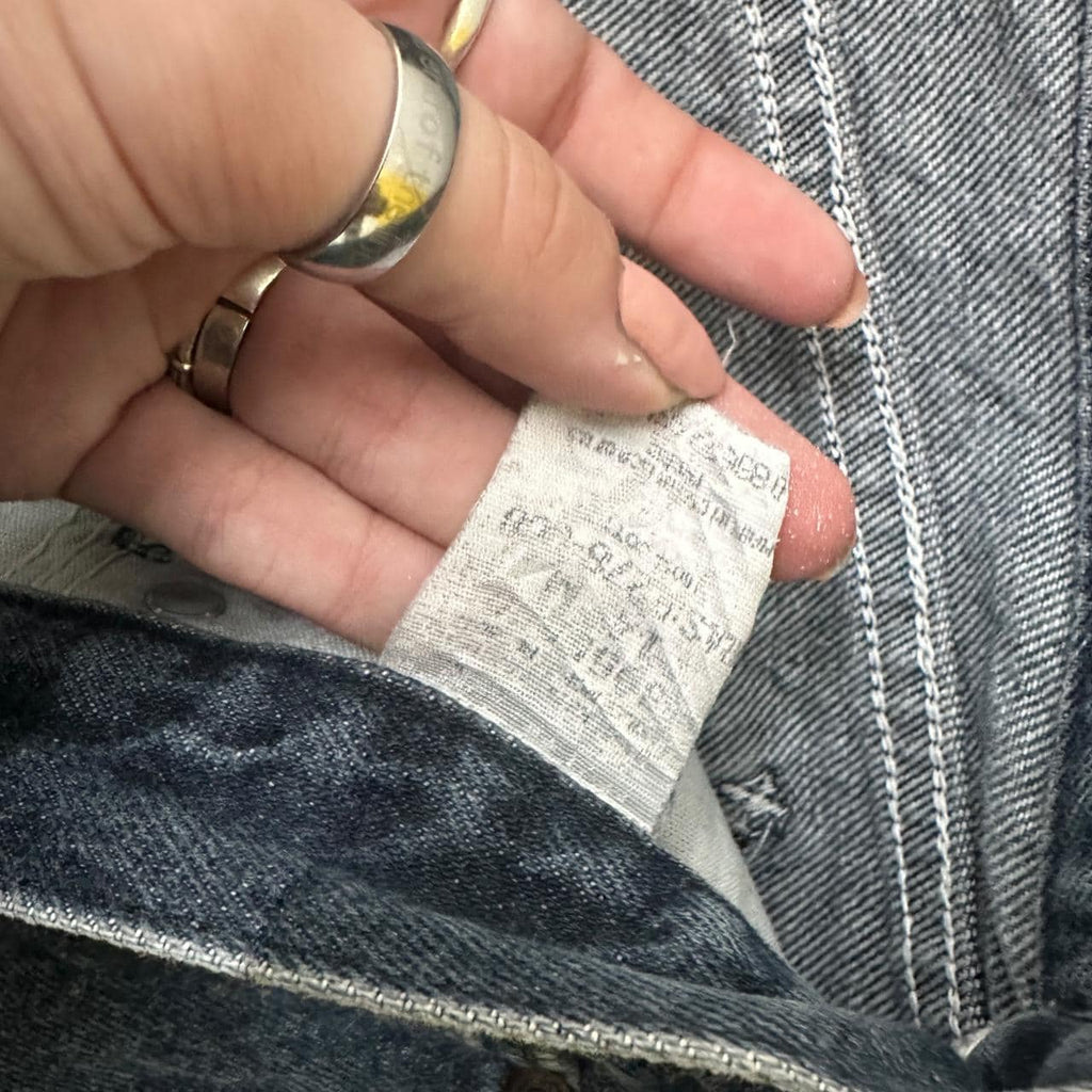 Vintage 90&#39;s Lee Tapered Leg Mom Jeans Dark Blue W32 L32