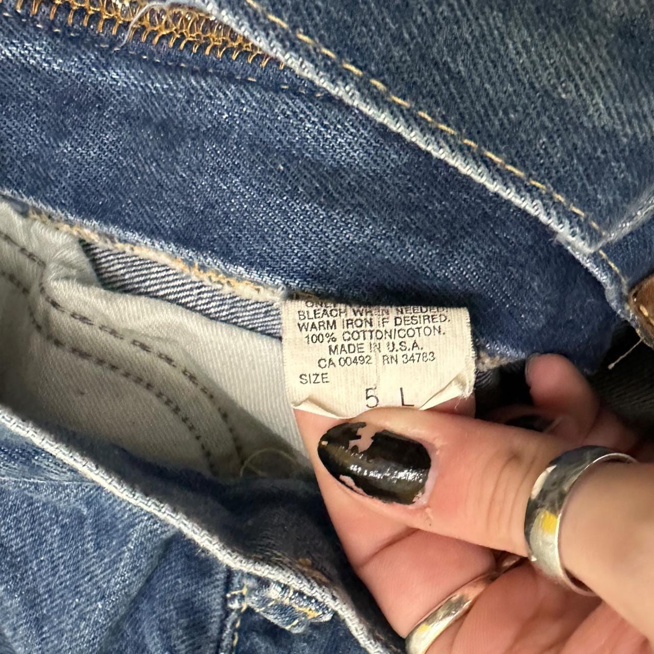 Vintage Lee Straight Leg Boyfriend Jeans Dark Blue W23 L32