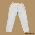 Vintage 90s Lee Elastic Baggy Tapered Leg Jeans Light Blue W36 L30