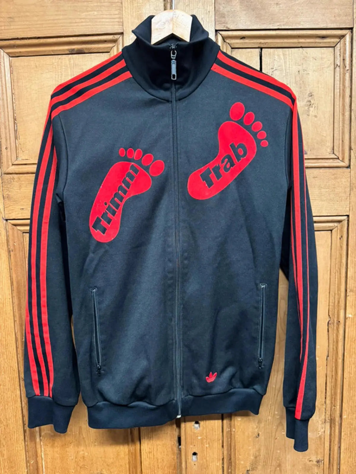 Vintage Adidas Originals Trimm Trab Tracksuit Top Mens Small Retro