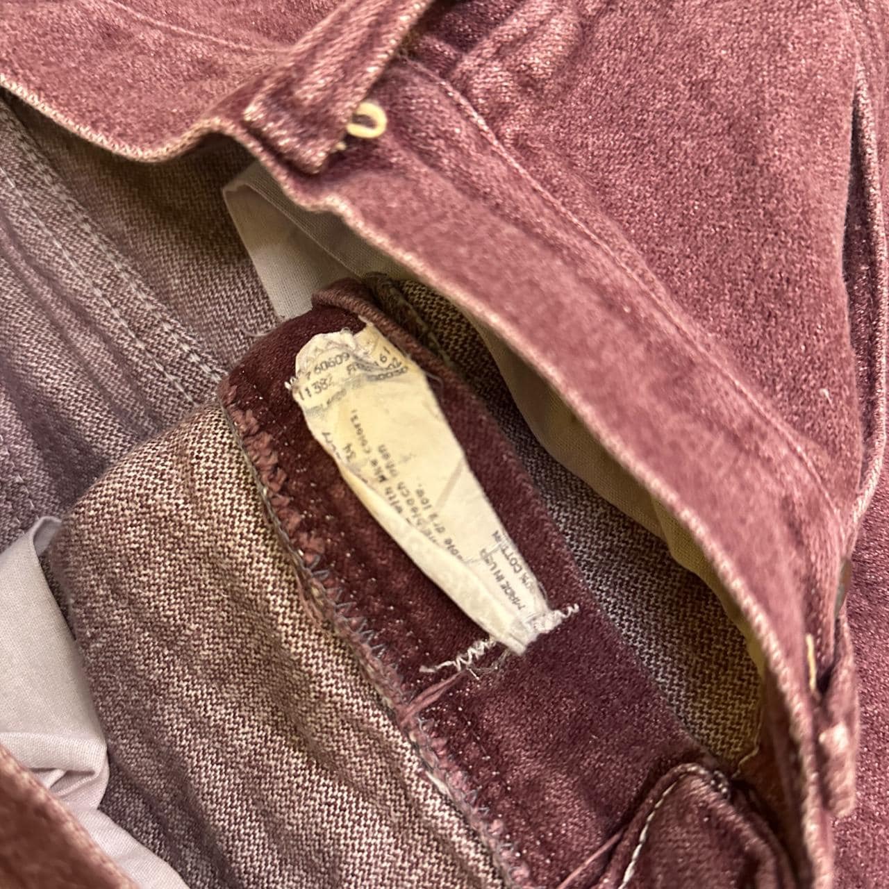 Vintage Wrangler USA Made Straight Leg Jeans Burgundy W29 L34
