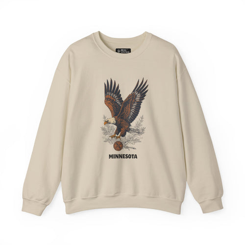 Brag Vintage Originals Unisex Minnesota Eagle Sweatshirt Sport Grey