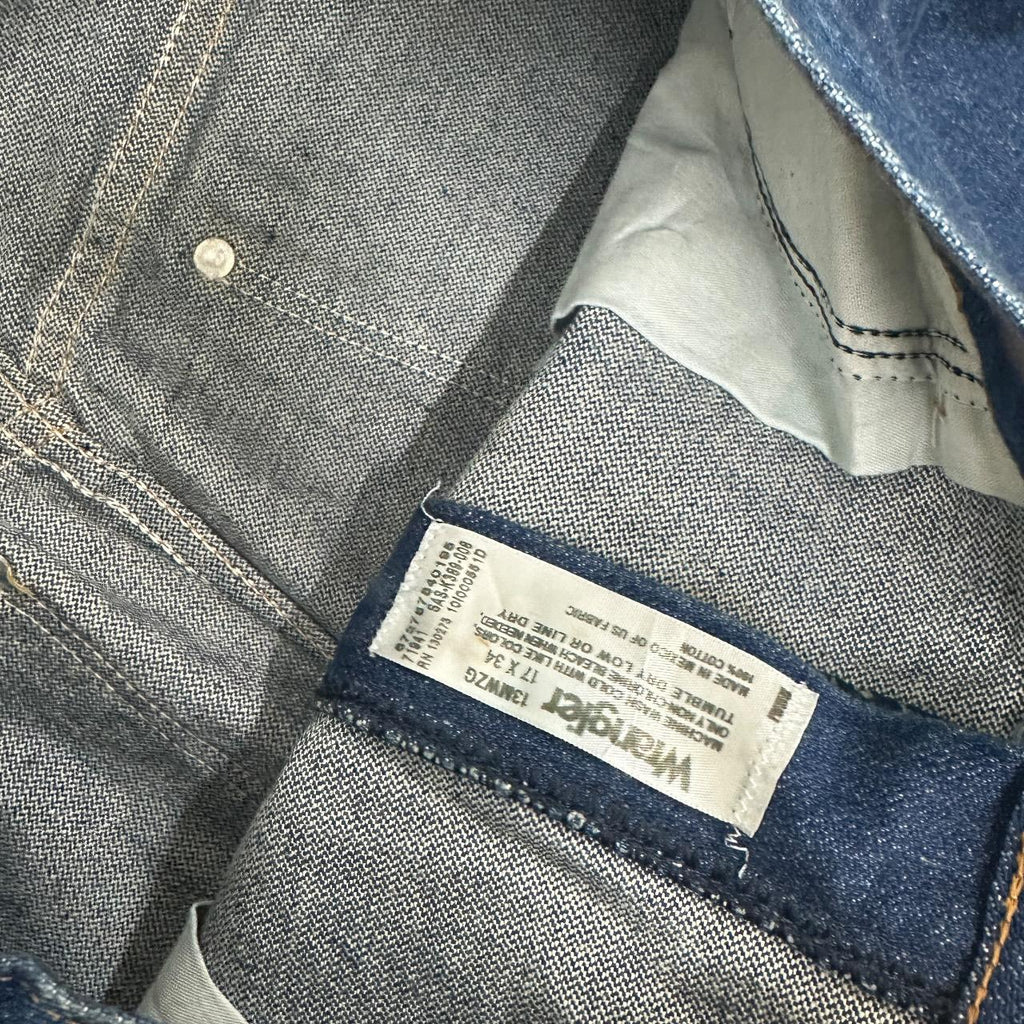 Vintage Wrangler USA Made Straight Leg Boyfriend/Mom Jeans Dark Blue W32 L34