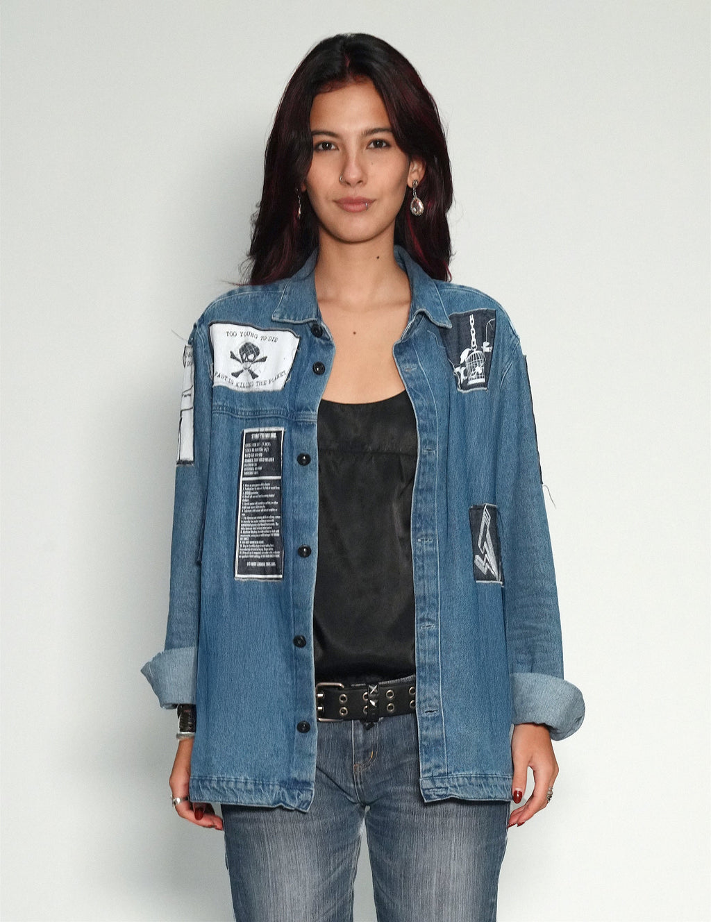 Denim Patched Shirt