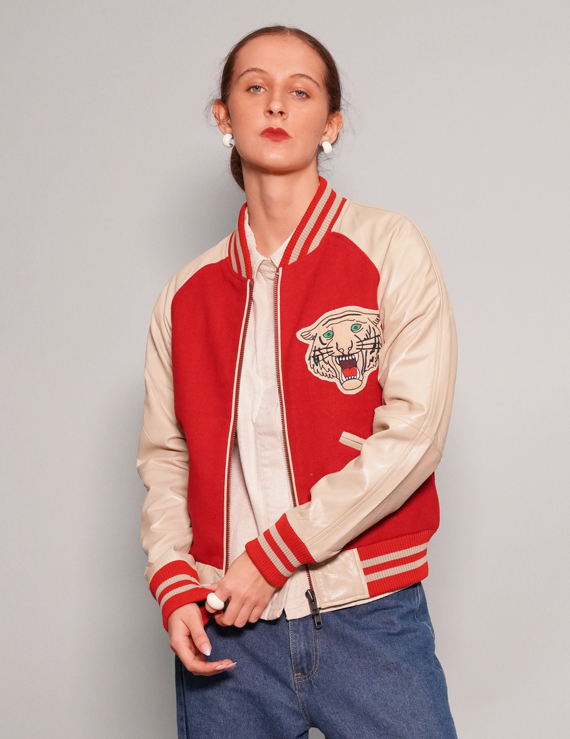 IMMORTAL Varsity Bomber Jacket Red