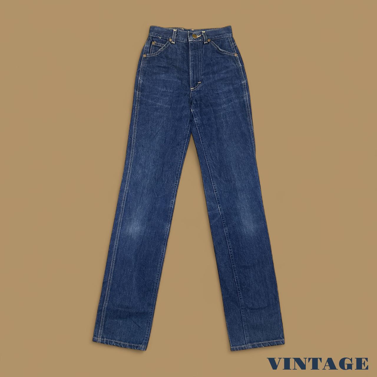 Vintage Lee Straight Leg Boyfriend Jeans Dark Blue W23 L32