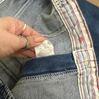 Vintage Lee Elastic Waist Capri Jeans Dark Blue W38 L20