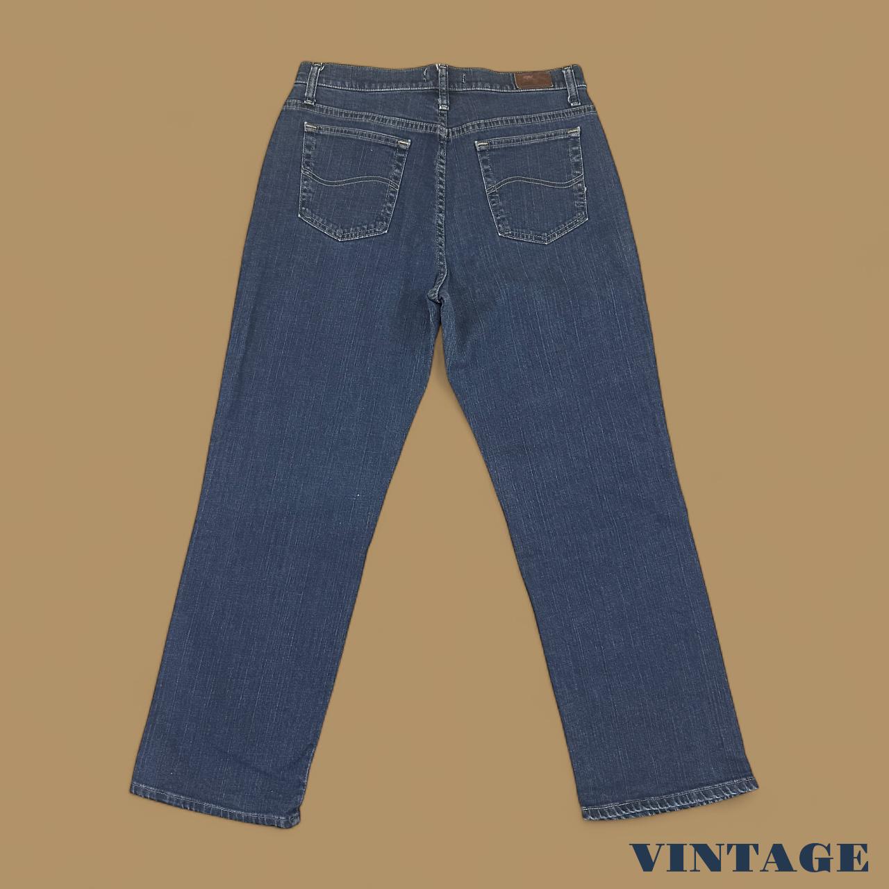 Vintage Lee Straight Leg Relaxed Jeans Dark Blue W34 L29