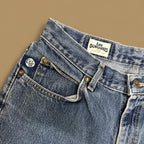 Vintage 90s Lee Dungarees Slim Straight Leg Boyfriend Jeans Mid Blue W30 L32