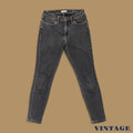 Vintage Wrangler High Rise Skinny Jeans Charcoal Black W28 L28