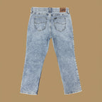 Vintage Lee Straight Leg Boyfriend Jeans Light Blue Acid Wash W36 L25