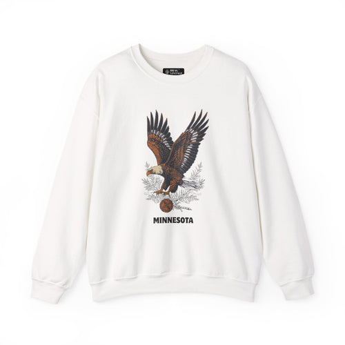 Brag Vintage Originals Unisex Minnesota Eagle Sweatshirt White