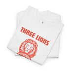 Brag Vintage Three Lions Unisex Football T-Shirt
