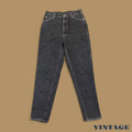 Vintage 90s Lee Tapered Leg Mom Jeans Charcoal Grey W29 L30