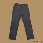 Vintage Lee Straight Leg Boyfriend Jeans Charcoal Black W34 L32
