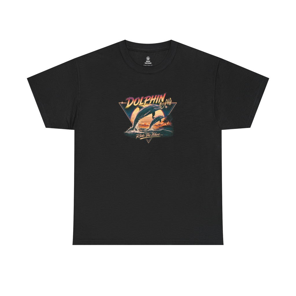 Brag Vintage Dolphin Bay T-Shirt Black