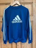 Vintage 90s Adidas Spell Out Jumper Sweater Sweatshirt Top Mens Large