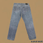 Vintage Lee Straight Leg Paint Splatter Jeans Light Blue W38 L32