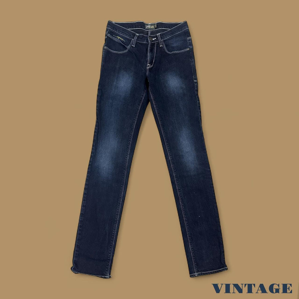 Vintage Lee Low Bruce Slim Straight Leg Jeans Dark Blue W28 L33