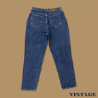 Vintage 90&#39;s Lee Tapered Leg Mom Jeans Dark Blue W32 L29