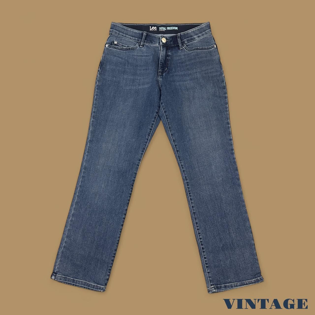 Vintage Lee Straight Leg Boyfriend Jeans Dark Blue W31 L30