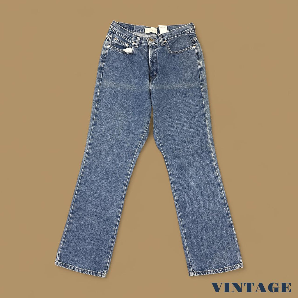 Vintage 90s Reflect Jeans Wide Leg Boyfriend Jeans Mid Blue W28 L30