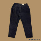 Vintage 90s Lee Elastic Waist Tapered Leg Mom Jeans Black W36 L30