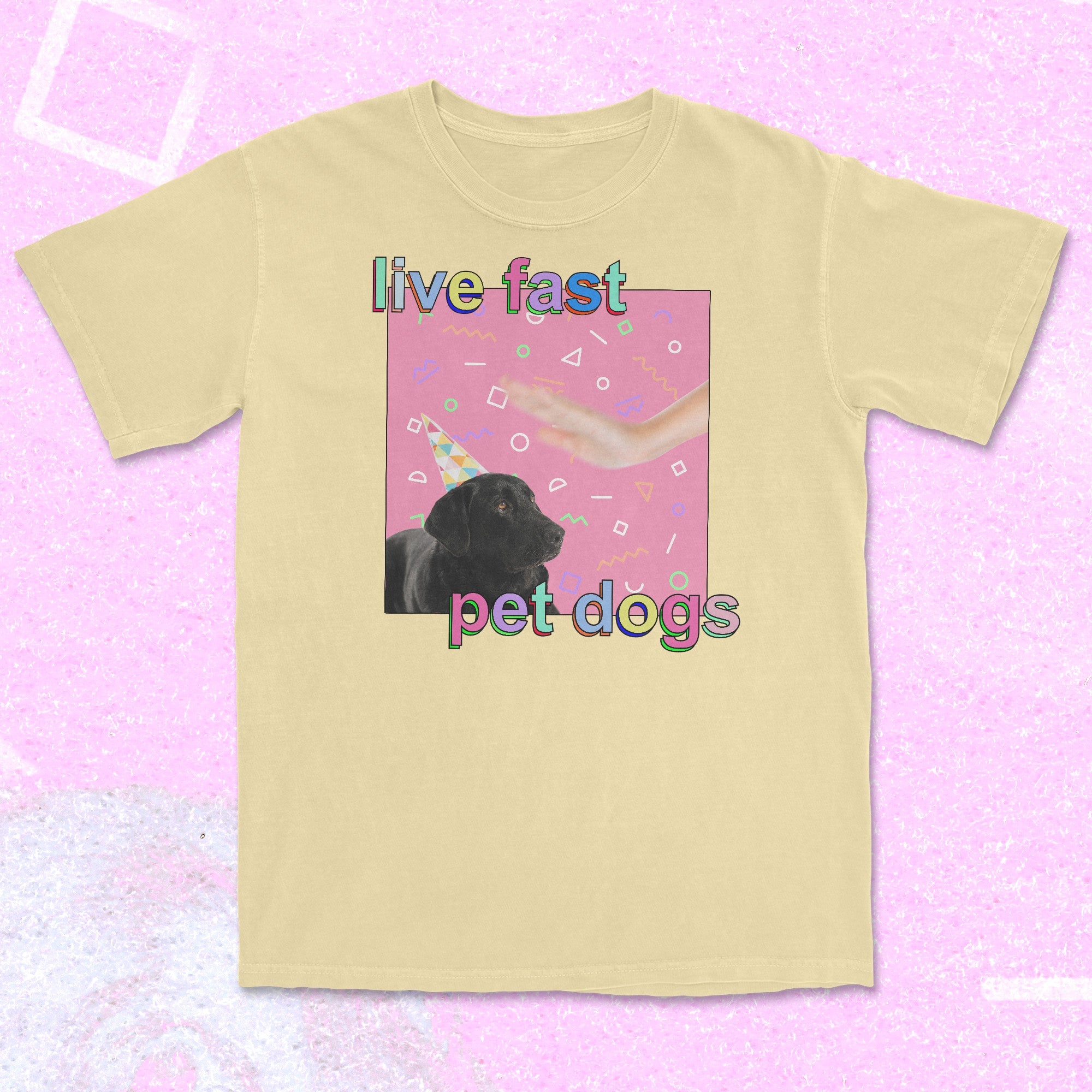 live fast pet dogs - t-shirt Butter